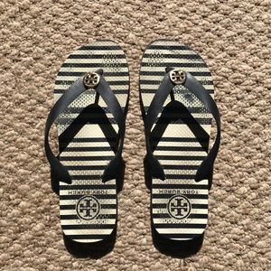 Stripe Tory Burch Flip Flops